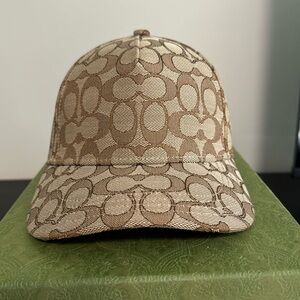 Coach jacquard baseball cap